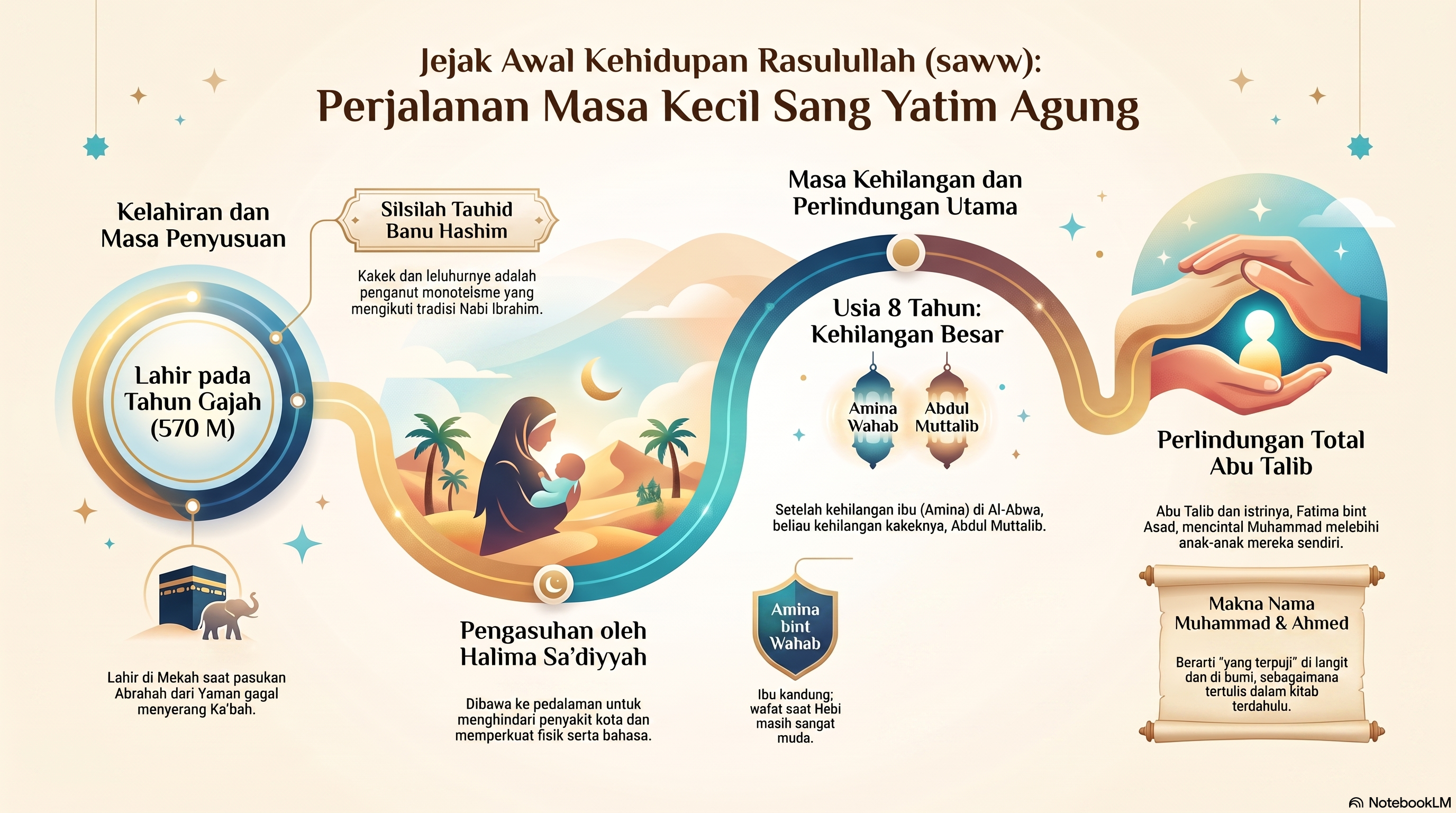 Perjalanan Masa Kecil Rasulullah