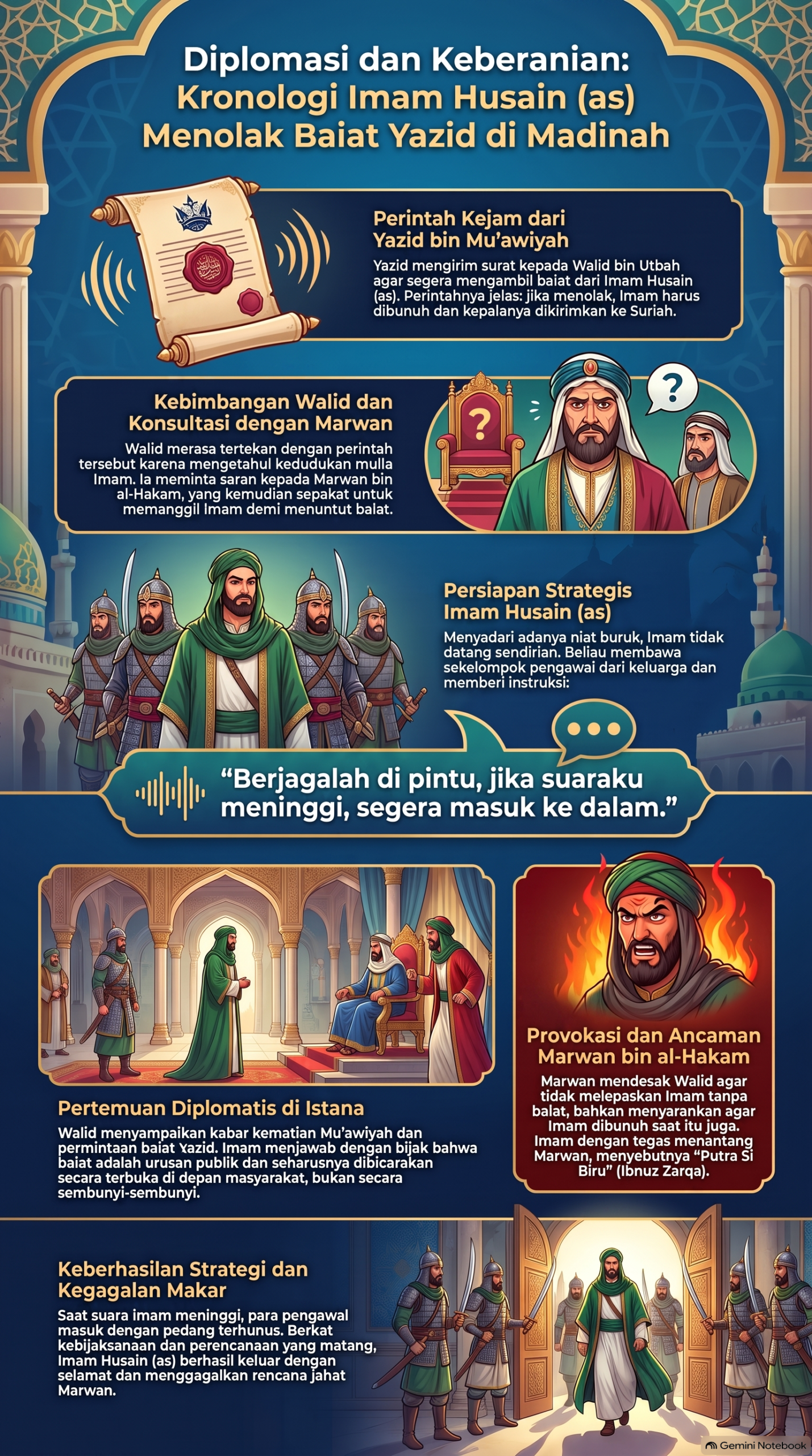 Kronologi Imam Husain Menolak Baiat