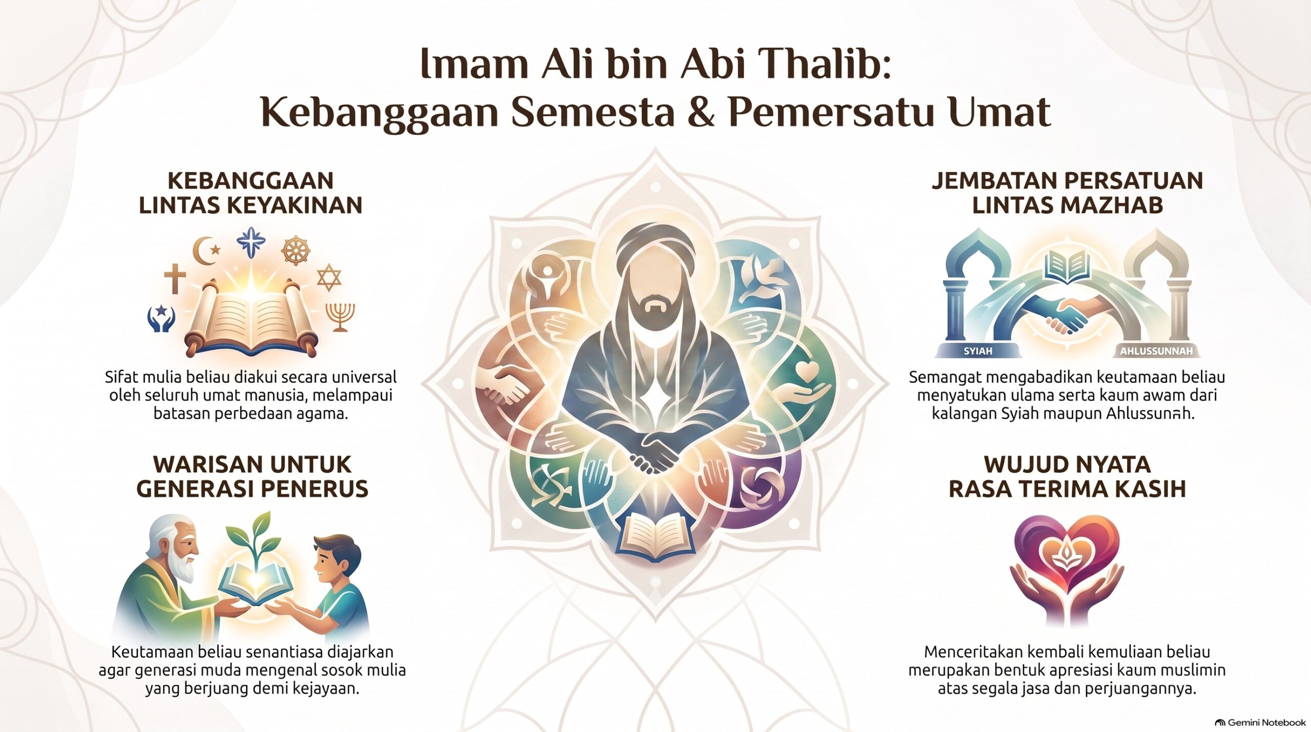 Imam Ali Kebanggaan Pemersatu Umat