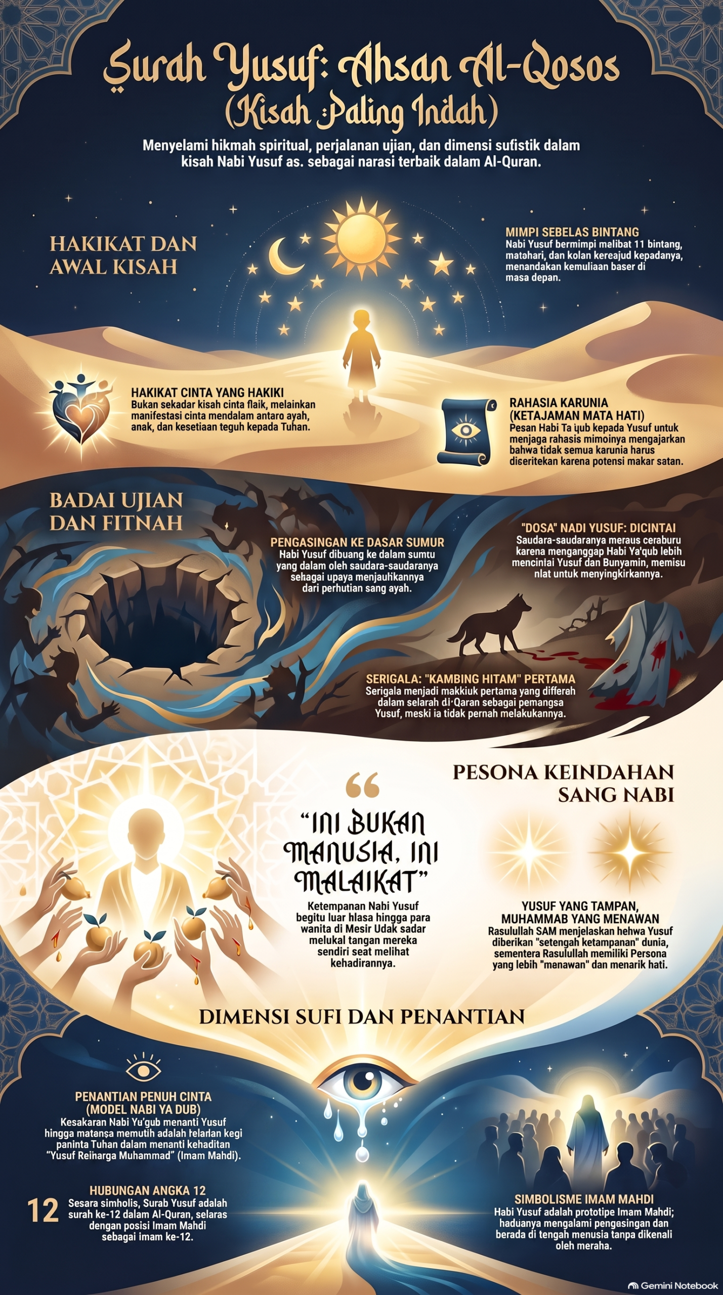 Infografis Kisah Indah Surah Yusuf