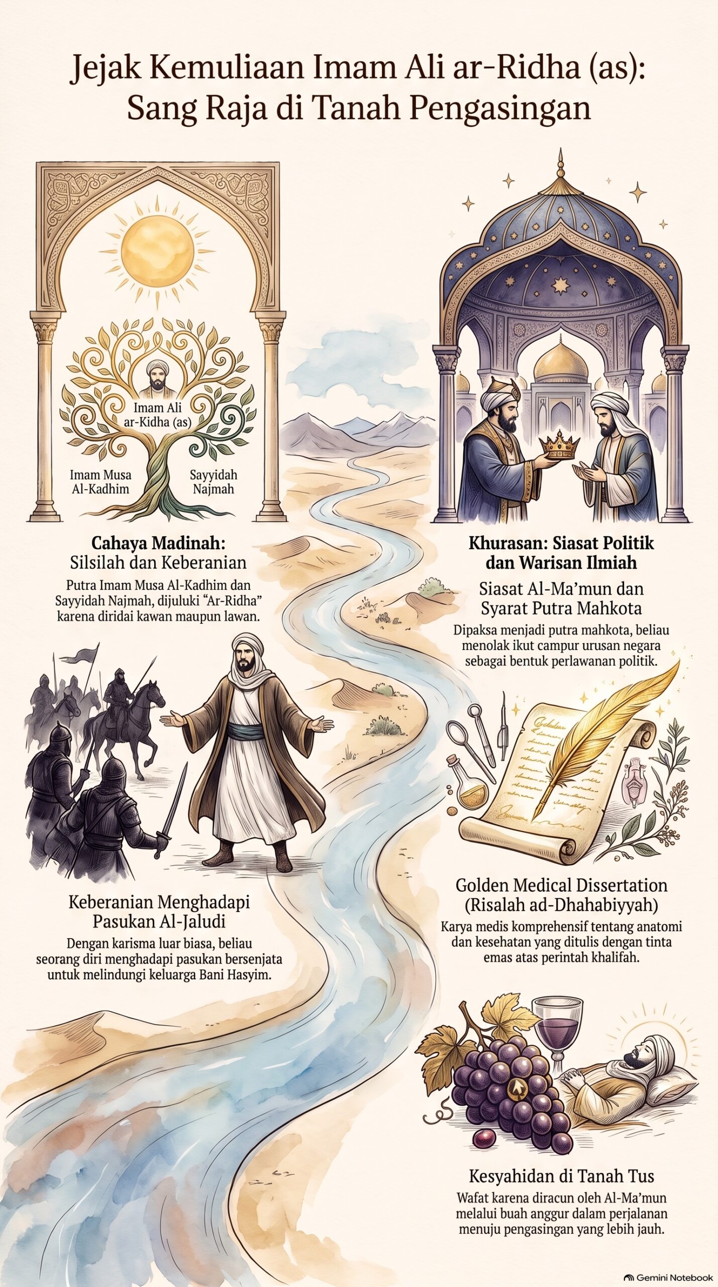 Jejak Kemuliaan Imam Ali ar Ridha
