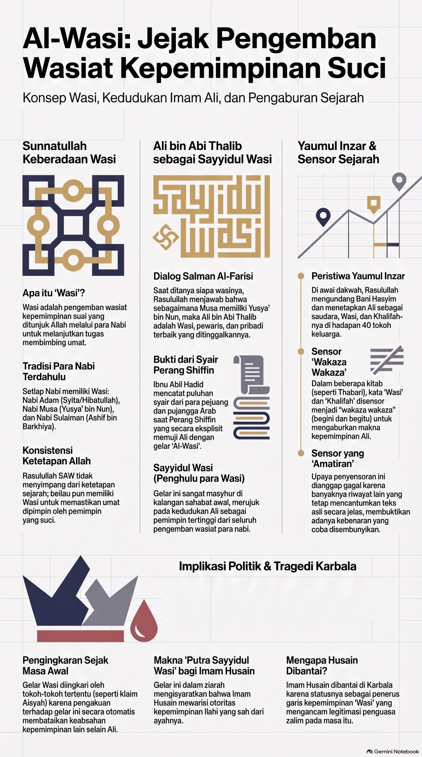 Jejak Pengemban Wasiat Kepemimpinan Suci
