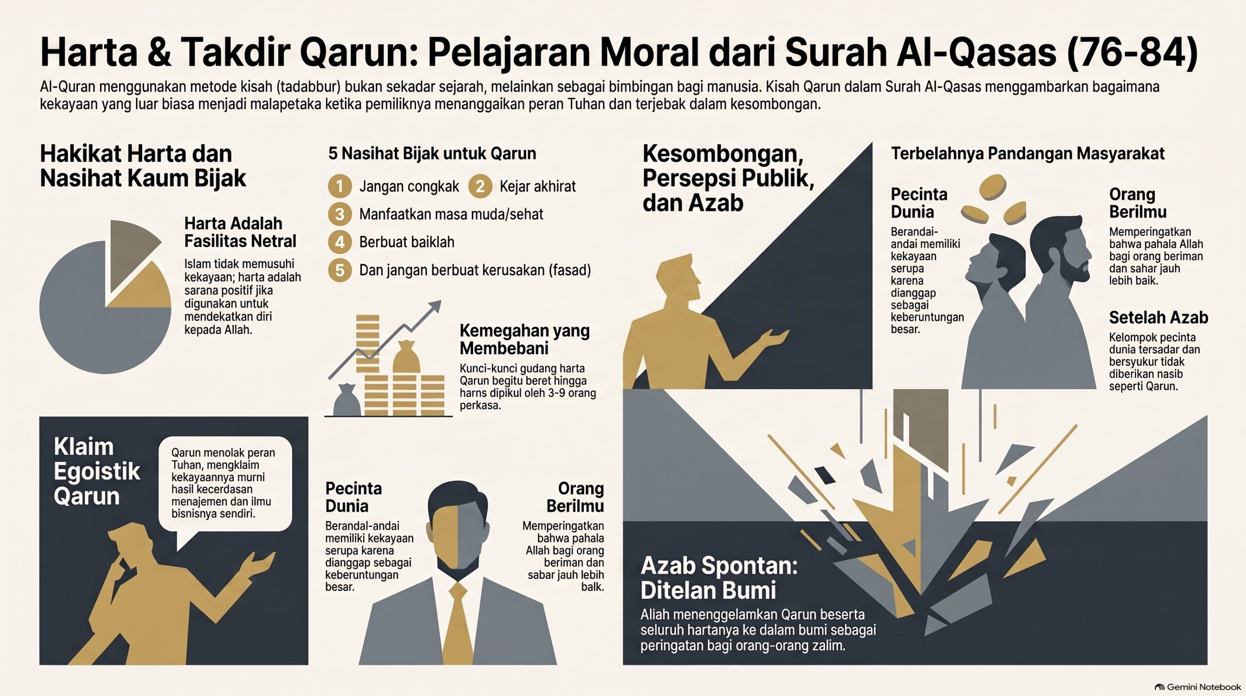 Pelajaran Moral dari Kisah Qarun