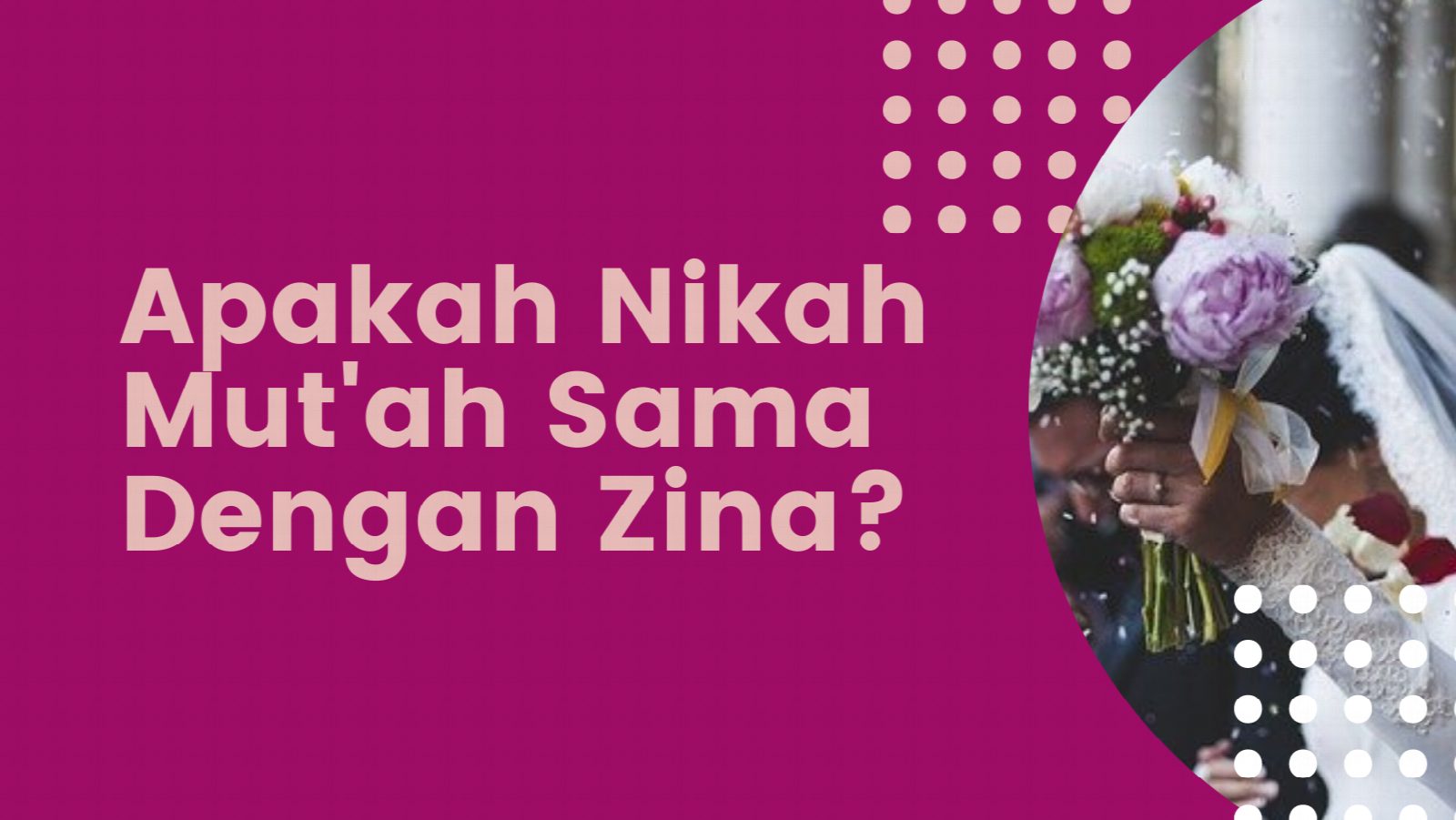 apakah nikah mut'ah sama dengan zina
