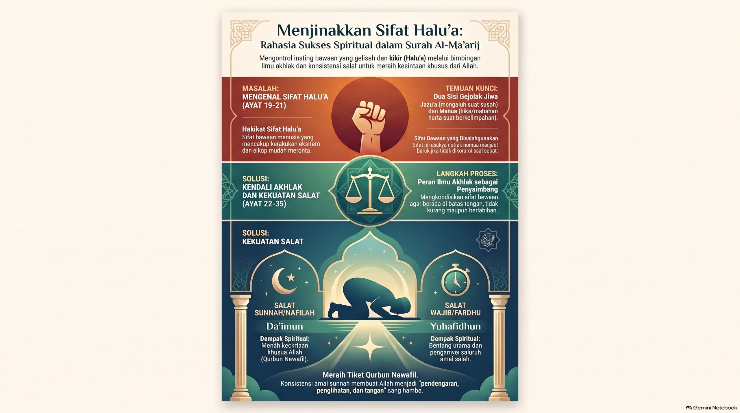 Menjinakkan Sifat Halu a Al Ma arij