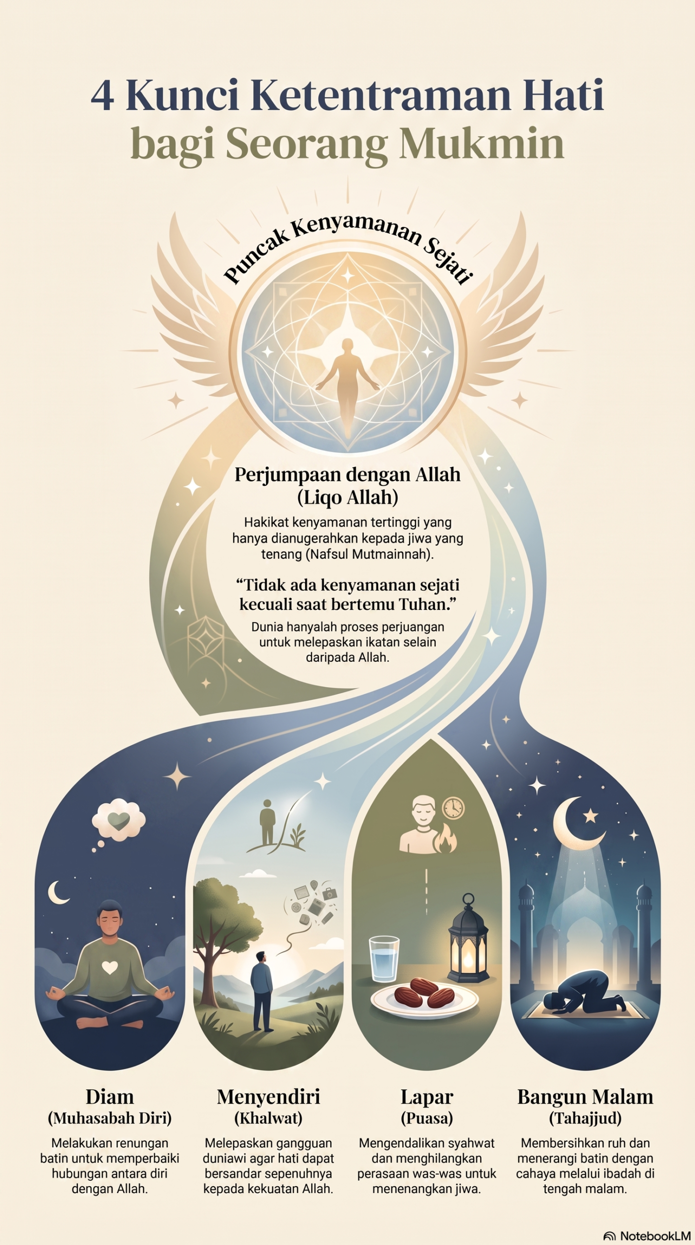 4 Kunci Ketentraman Hati Mukmin
