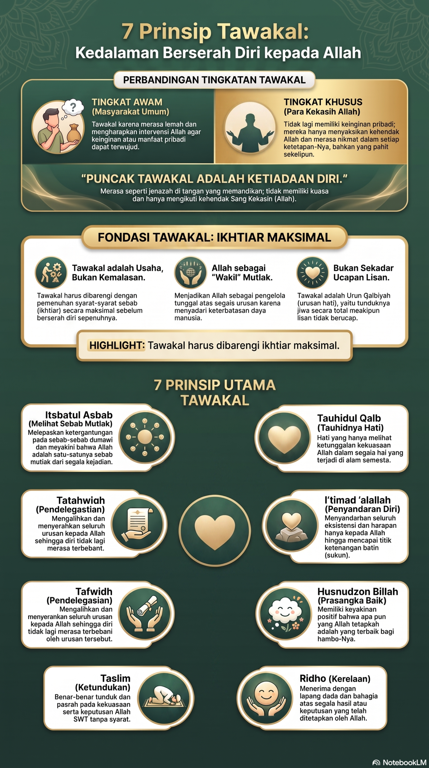 7 Prinsip Utama Tawakal