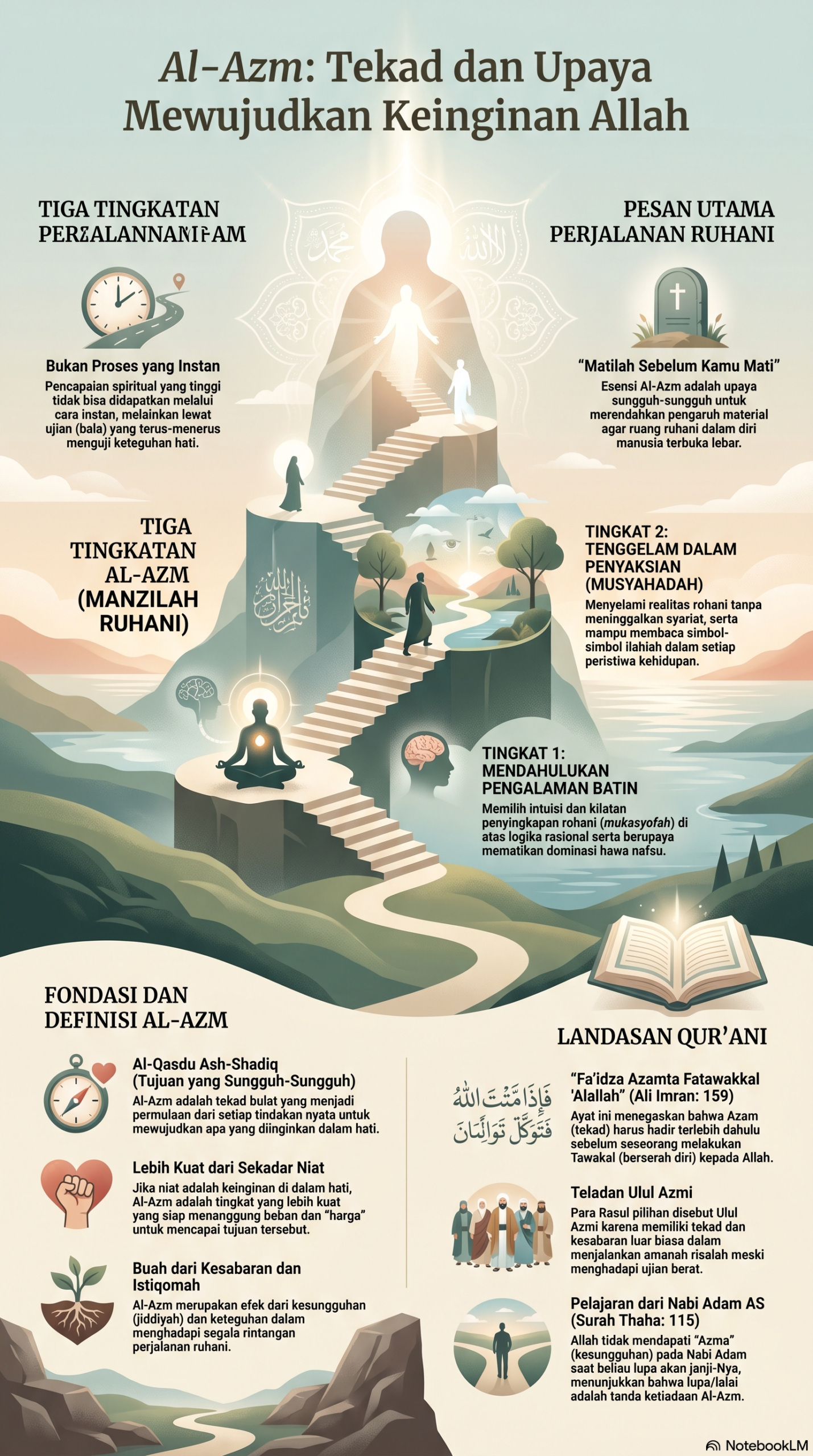 TASAWUF 28 Tekad Al Azm dalam Perjalanan Spiritual
