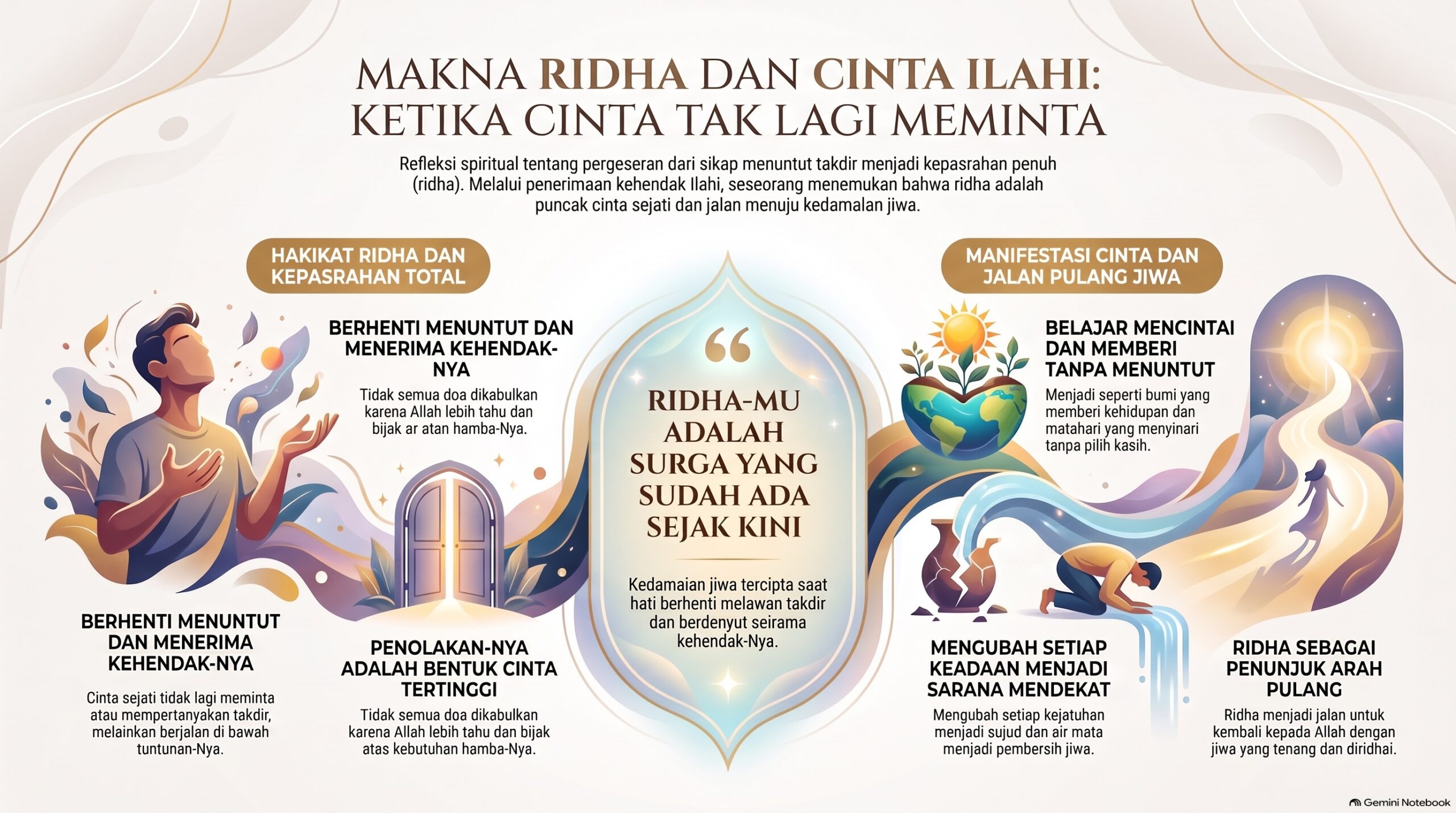 Haa Makna Ridha dan Cinta Ilahi