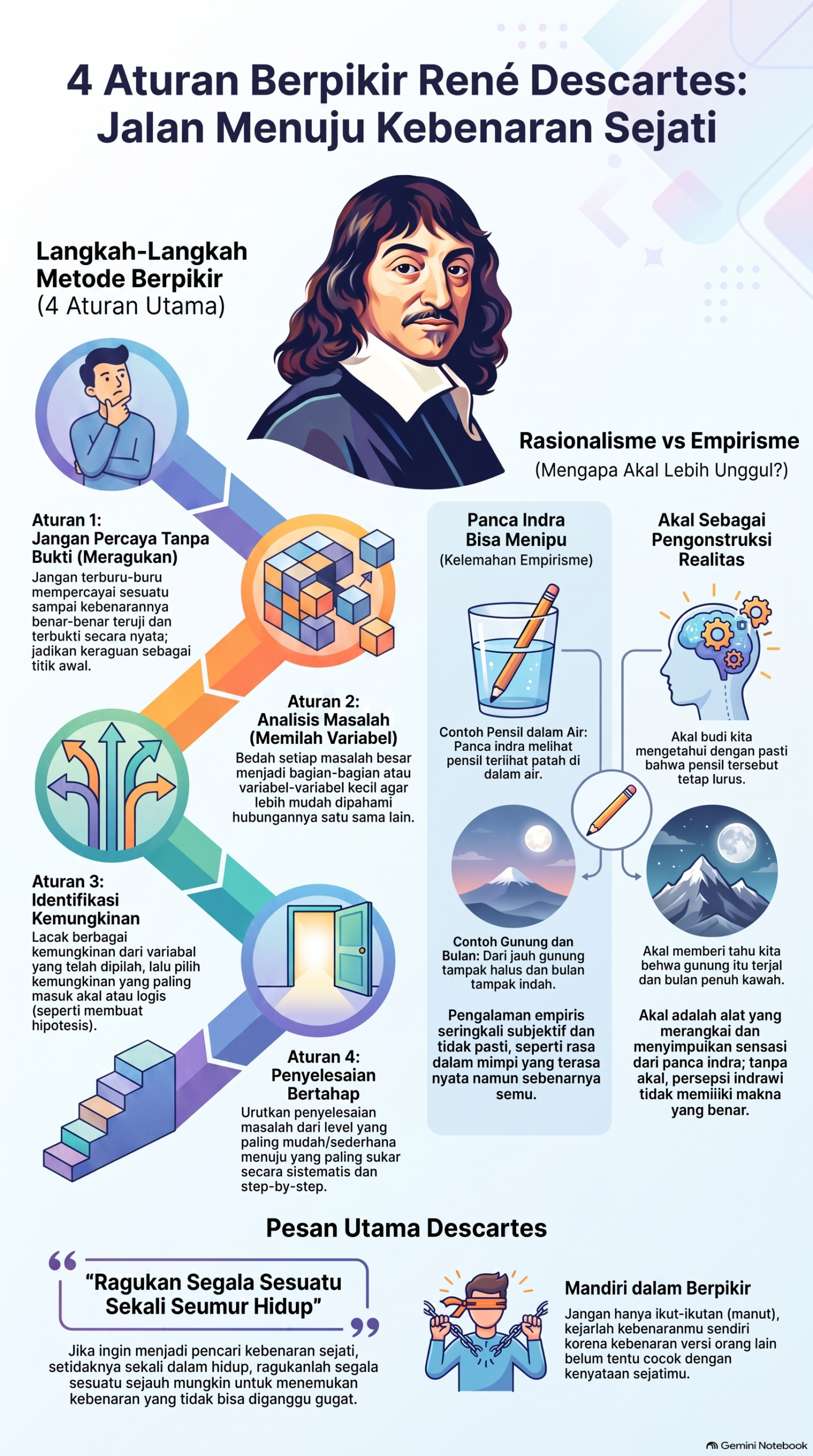4 Aturan Berpikir René Descartes