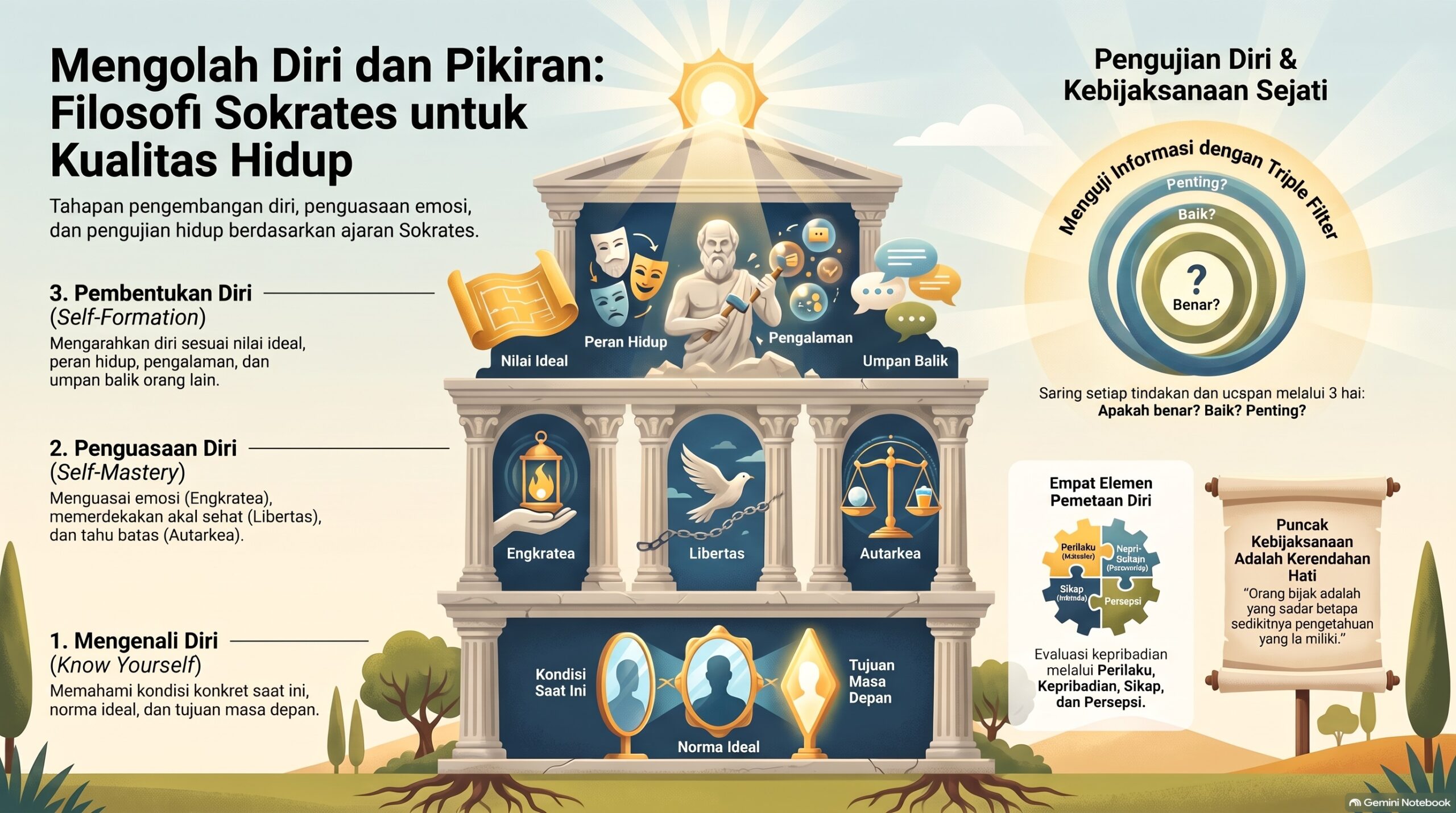 Faiz Filosofi Sokrates untuk Kualitas Hidup