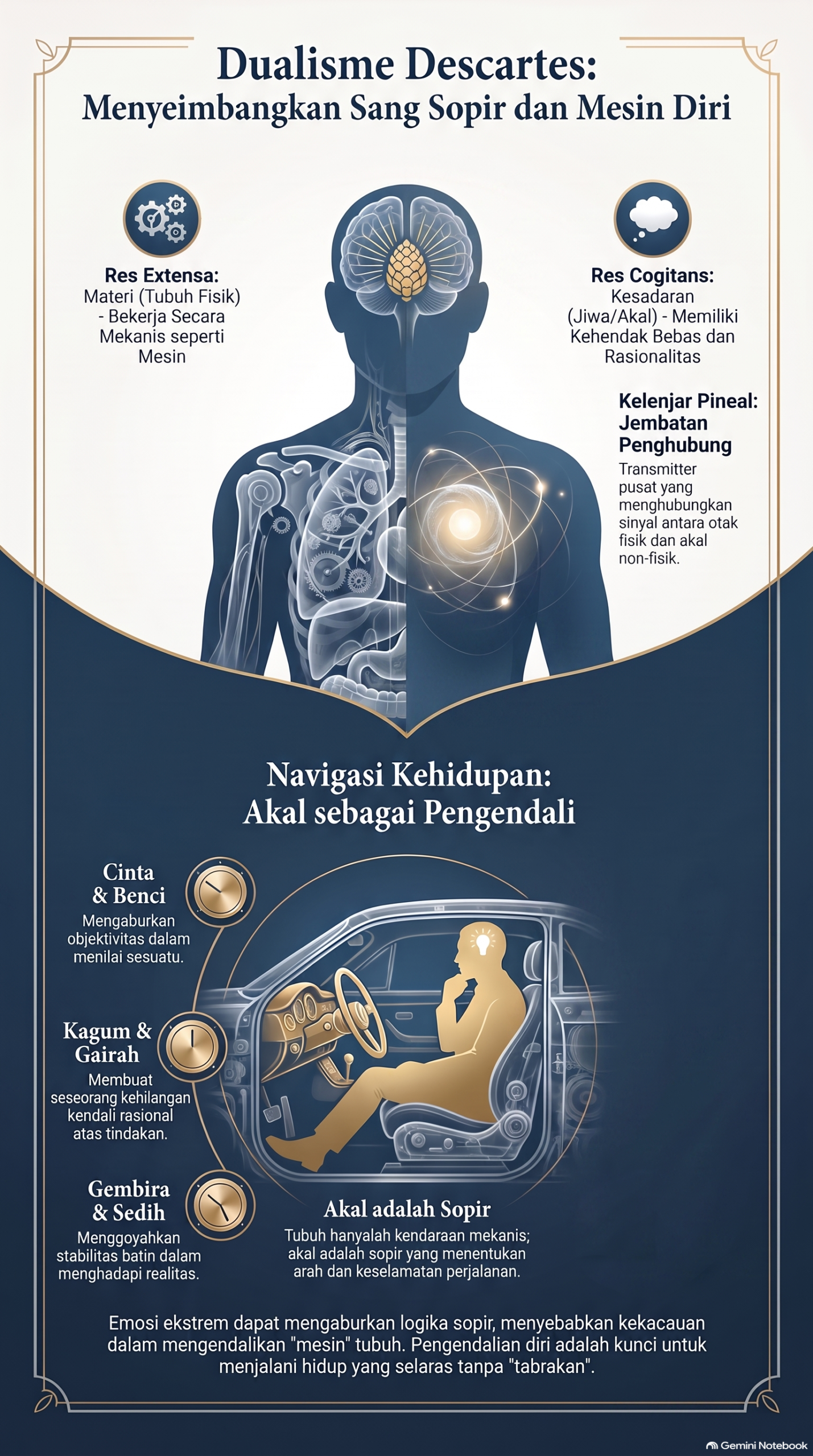 Infografis Dualisme Descartes dan Akal