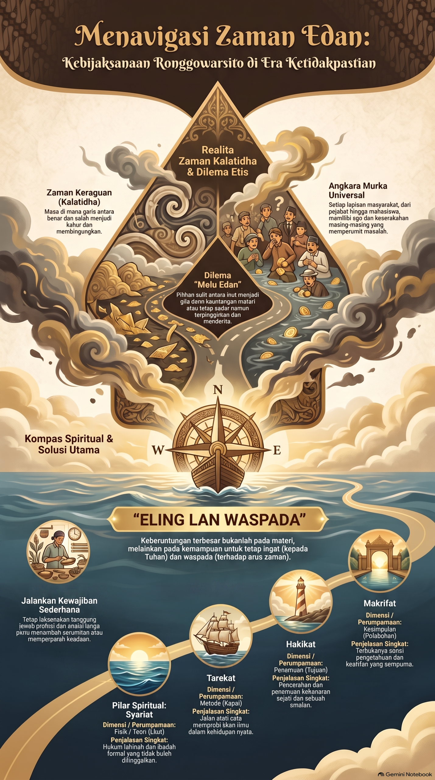 Kebijaksanaan Ronggowarsito Zaman Edan