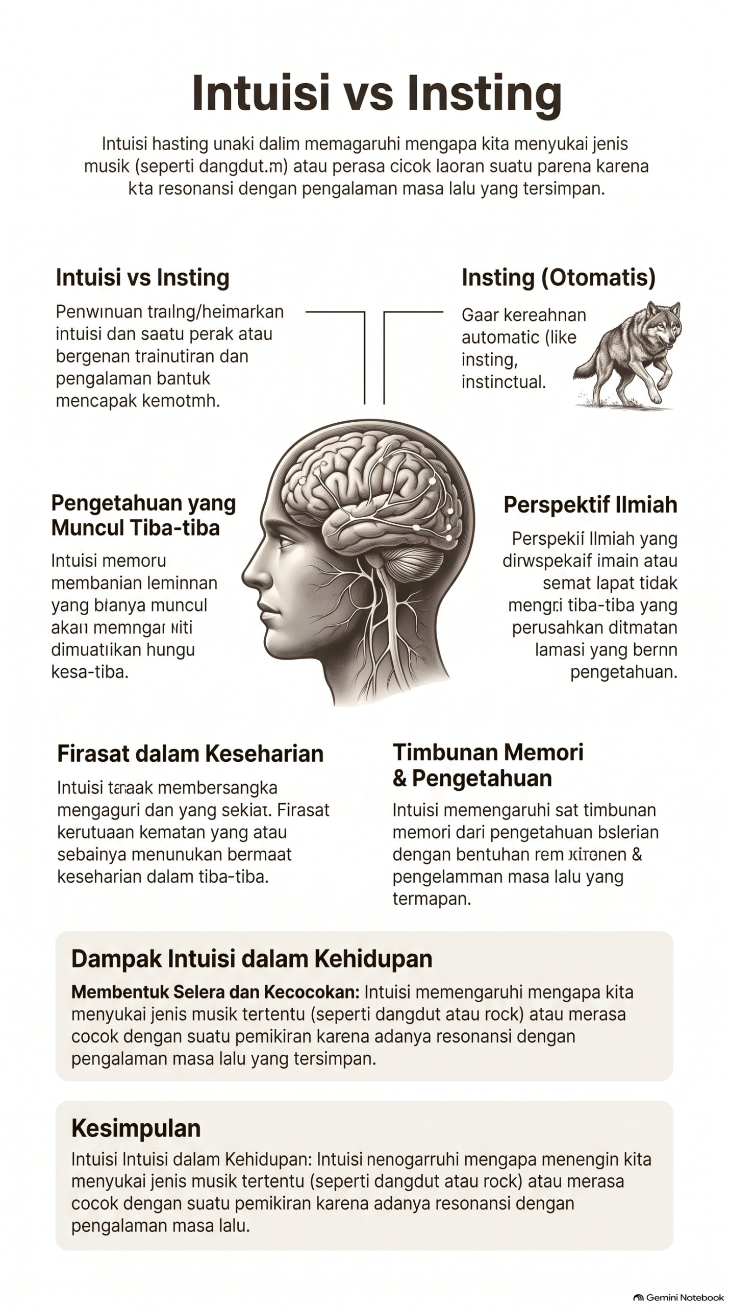 Perbandingan Antara Intuisi dan Insting