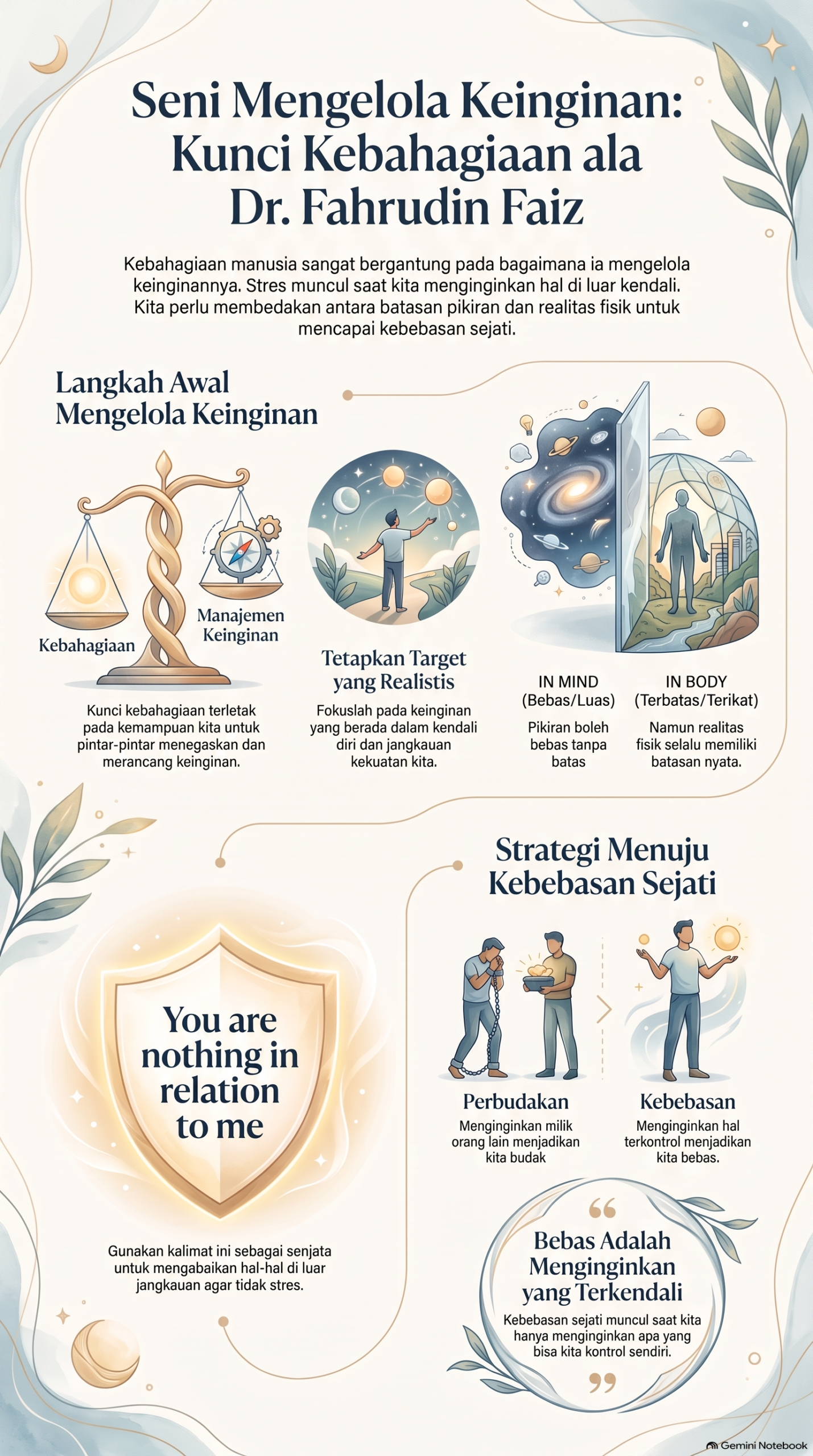 Seni Mengelola Keinginan dan Kebahagiaan