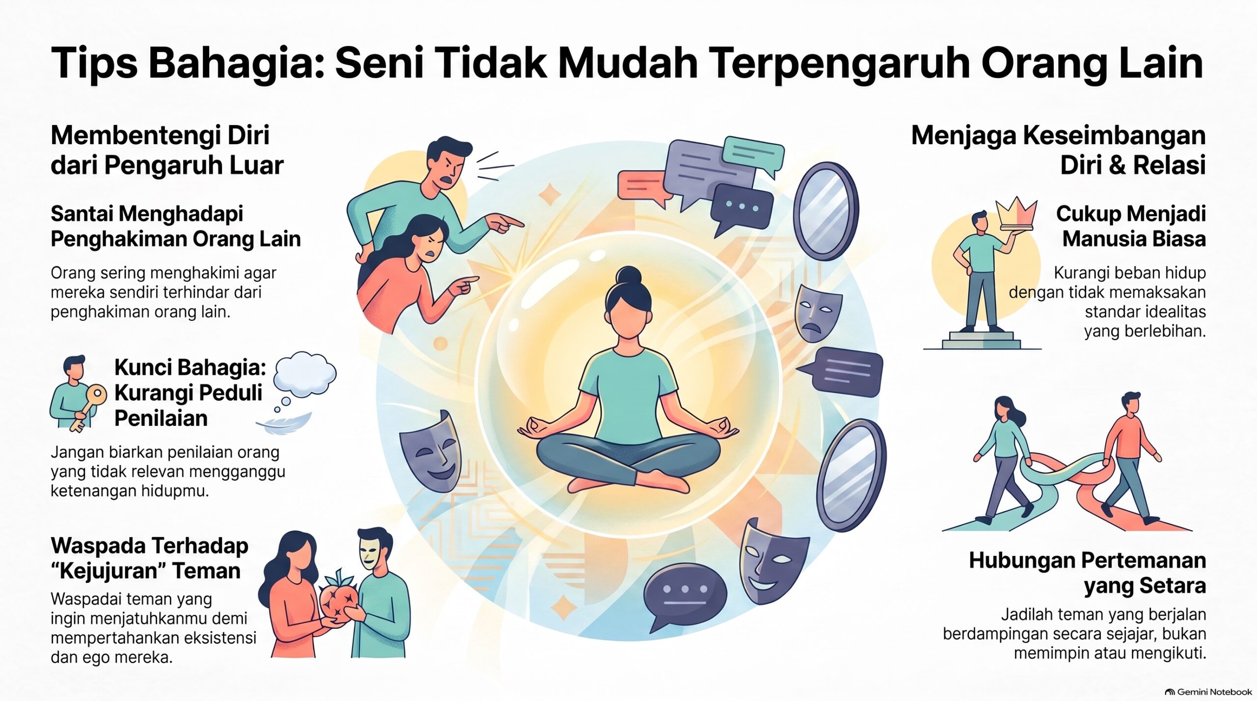 Tips Bahagia Tanpa Pengaruh Luar