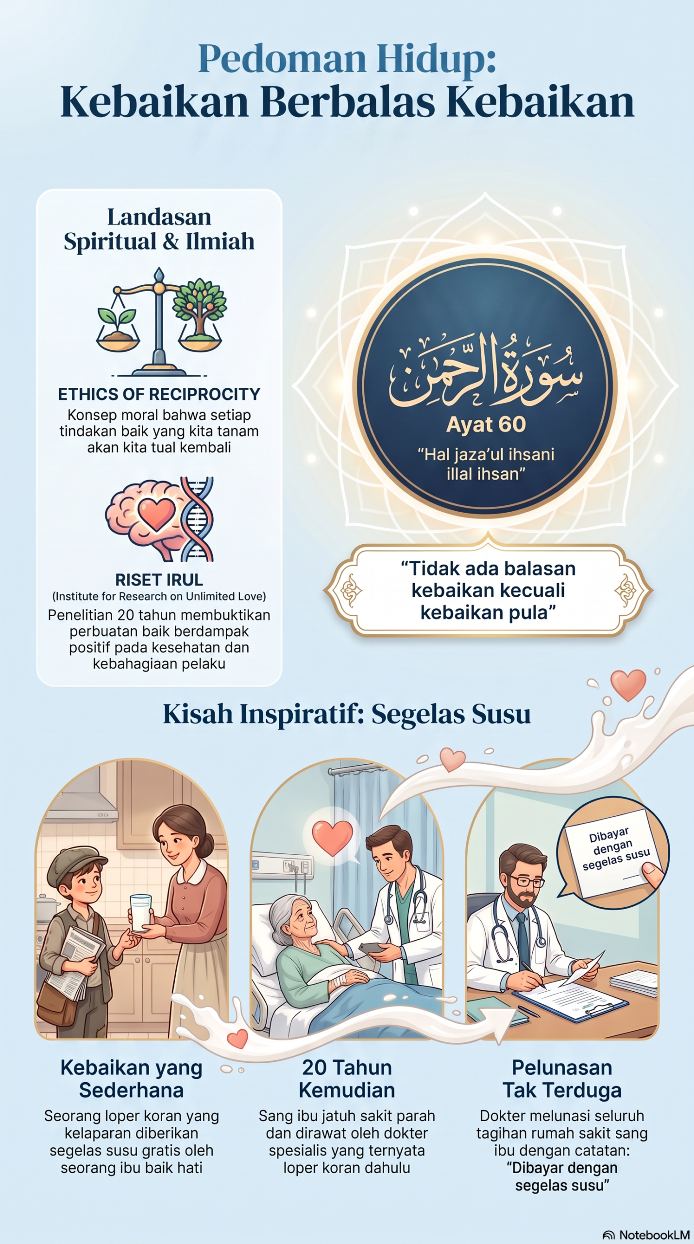 Pedoman Hidup Kebaikan Berbalas Kebaikan