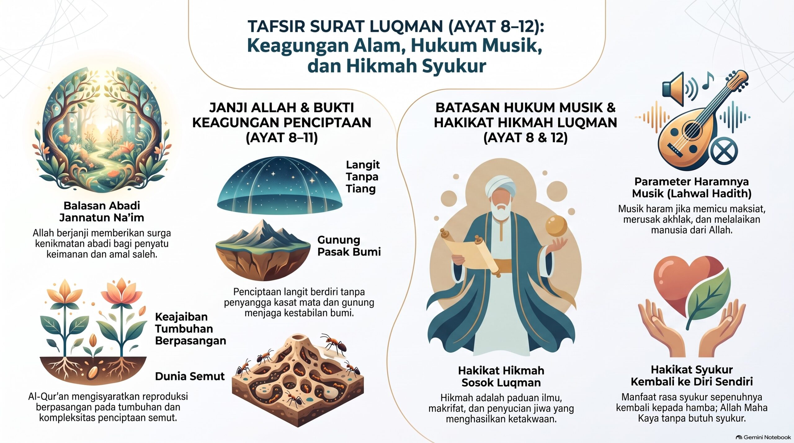 AB Tafsir Surat Luqman Ayat 8–12