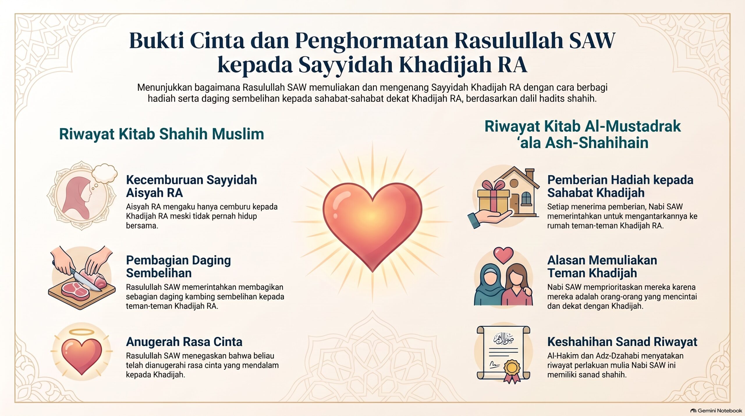 Dalil2 Cinta Rasulullah kepada Sayyidah Khadijah