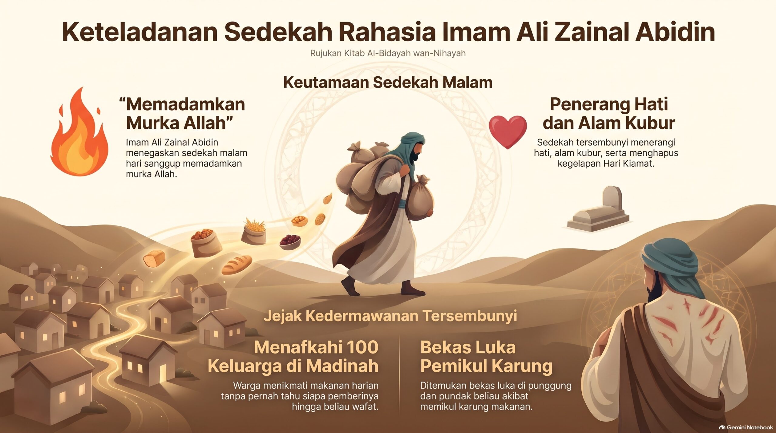 Dalil2 Keteladanan Sedekah Rahasia Imam Ali