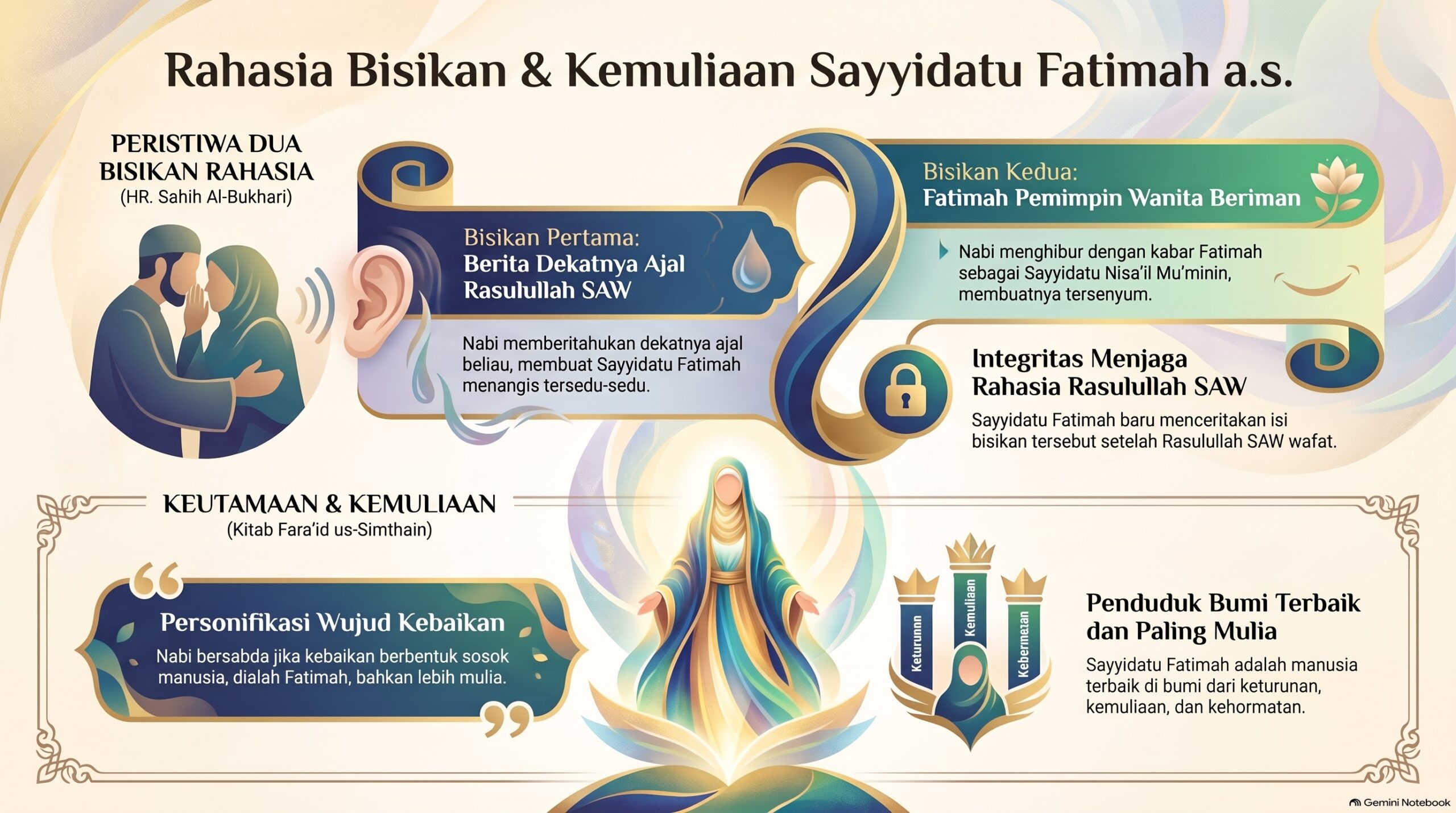 Dalil2 Rahasia Bisikan dan Kemuliaan Fatimah