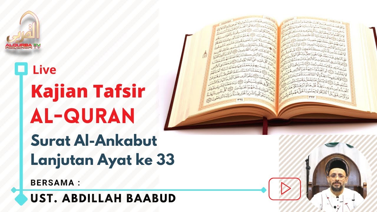 Tafsir Al Qur’an: Surah Al Ankabut Ayat 33–43 – (Pertemuan ke 5)